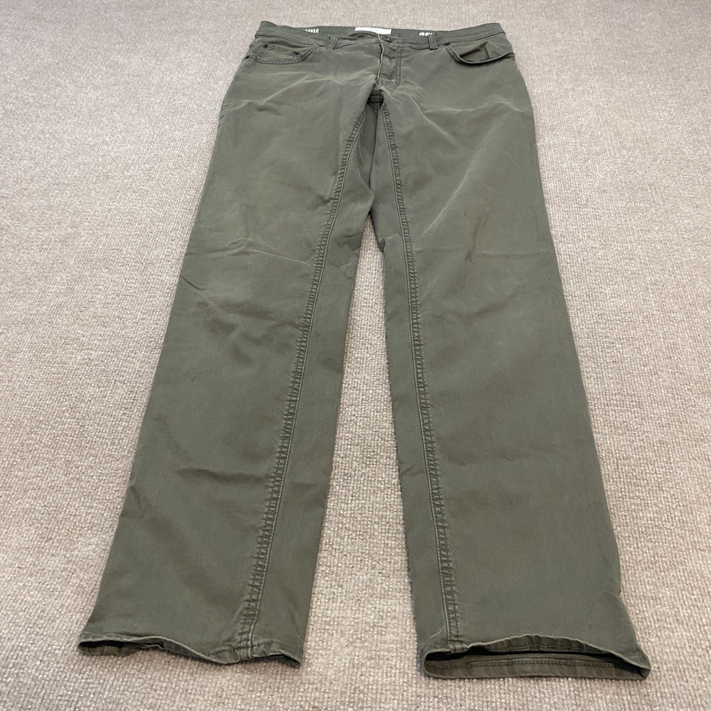 Brax Marathon Cooper Marathon Pant Mens 34x34 Olive Green Regular Straight Denim